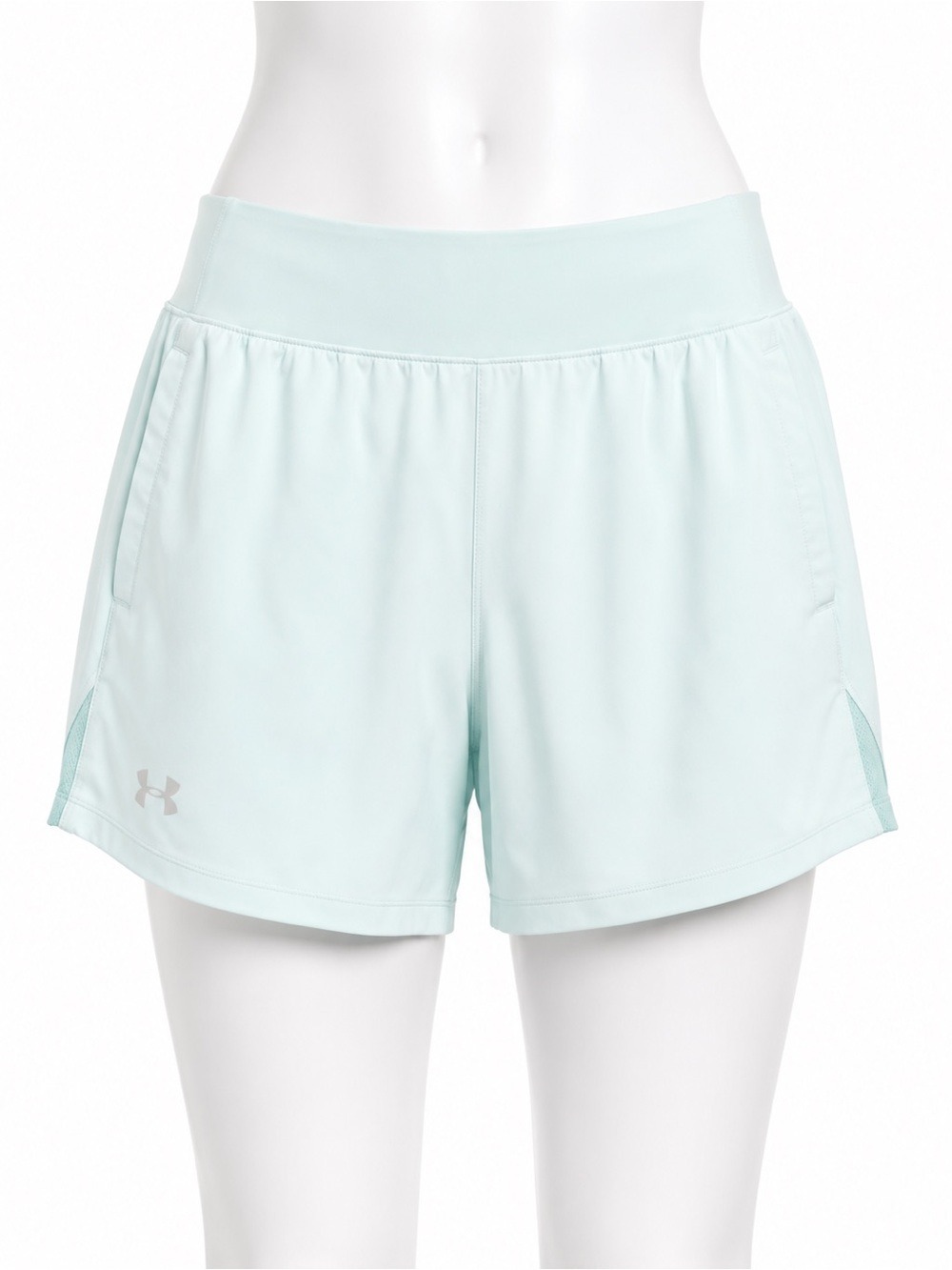 Under Armour Mint Green Fitted Running Athletic Shorts Women's Size Large
